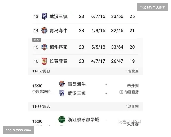 浙江俱乐部绿城对阵青岛海牛 末轮比赛结果影响排名 浙江俱乐部绿城对阵青岛海牛 末轮比赛结果影响排名